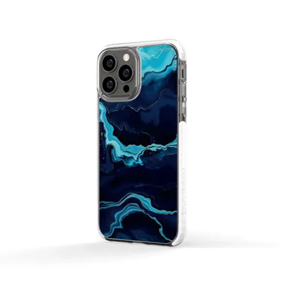 iPhone Case - Navy Blue Marble