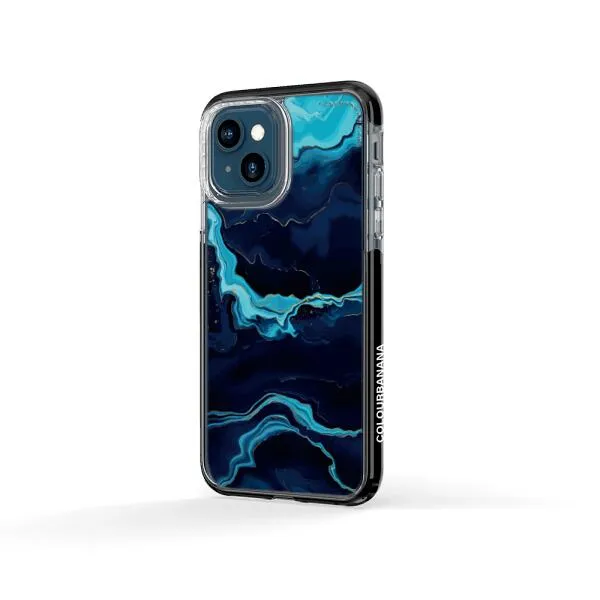 iPhone Case - Navy Blue Marble