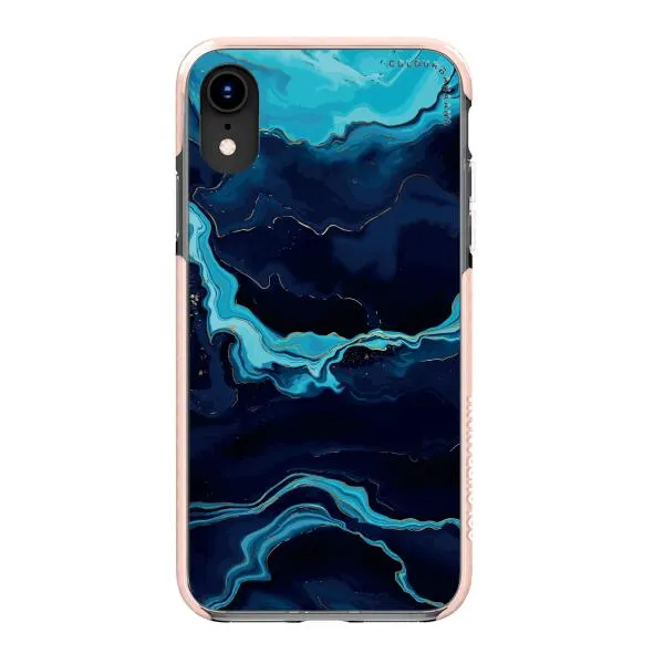 iPhone Case - Navy Blue Marble