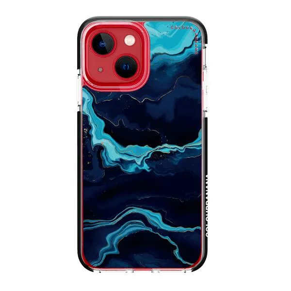 iPhone Case - Navy Blue Marble