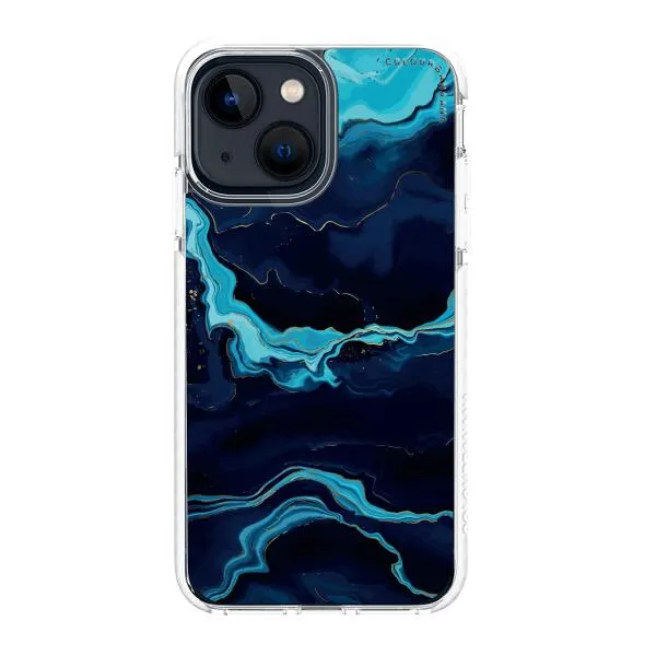 iPhone Case - Navy Blue Marble