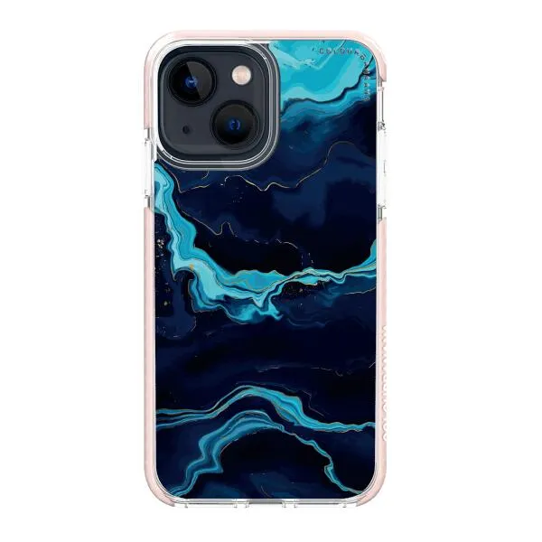 iPhone Case - Navy Blue Marble