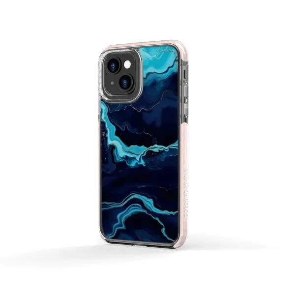 iPhone Case - Navy Blue Marble