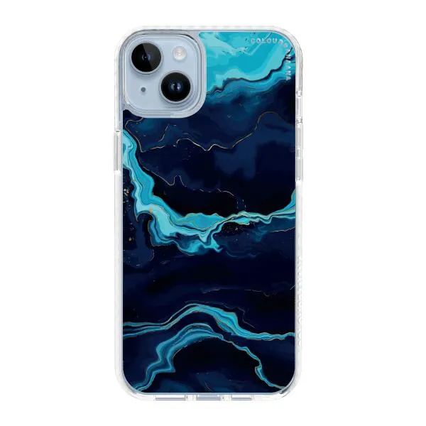 iPhone Case - Navy Blue Marble