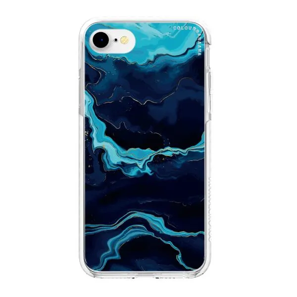 iPhone Case - Navy Blue Marble