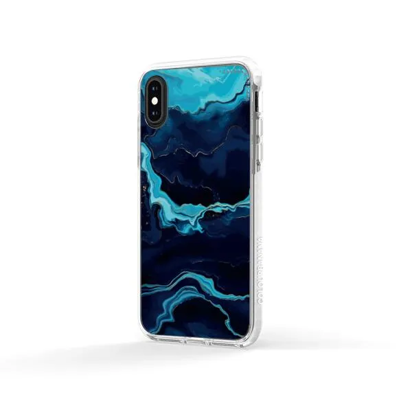 iPhone Case - Navy Blue Marble