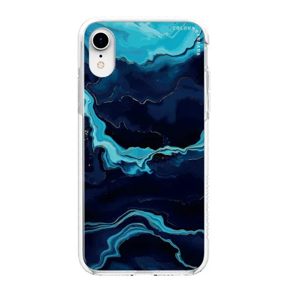 iPhone Case - Navy Blue Marble