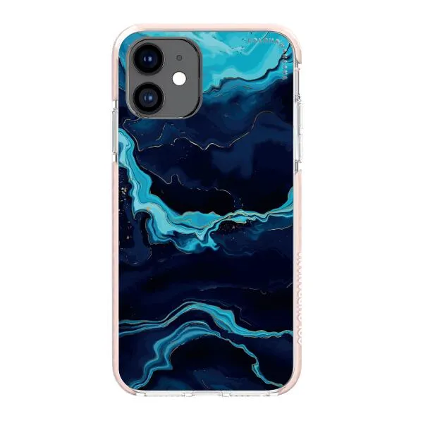 iPhone Case - Navy Blue Marble