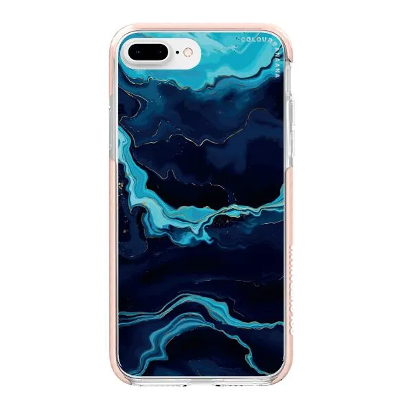 iPhone Case - Navy Blue Marble