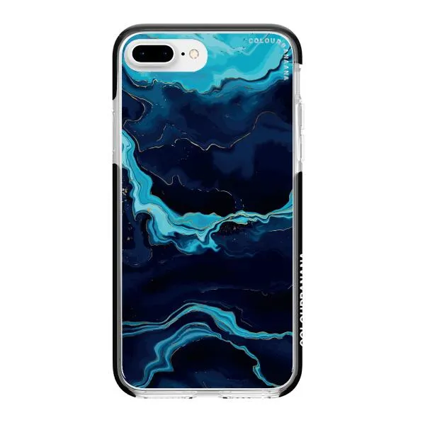 iPhone Case - Navy Blue Marble