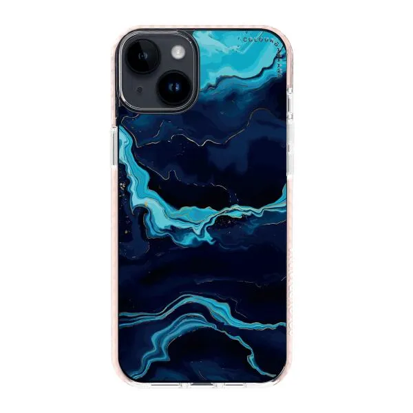 iPhone Case - Navy Blue Marble