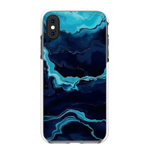 iPhone Case - Navy Blue Marble