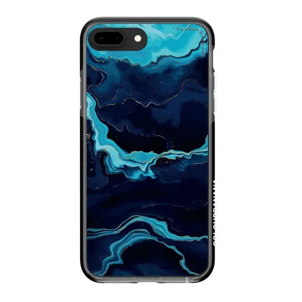 iPhone Case - Navy Blue Marble