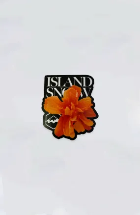 Island Snow Hawaii - IS Sunrise Hibiscus Sticker