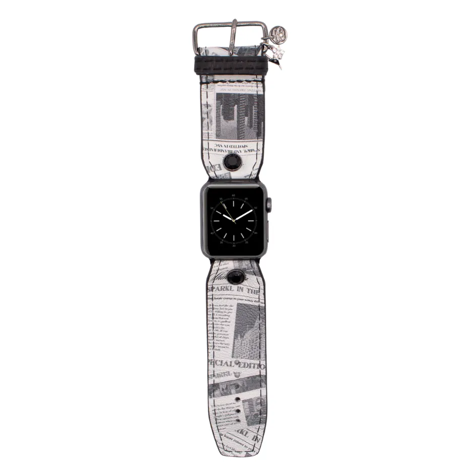 Limited Edition - "BIG News" on White Watchband