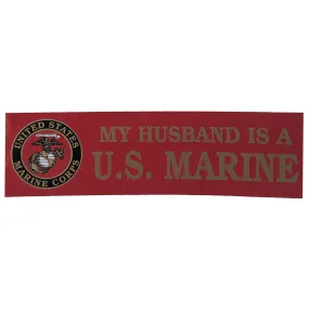 My Husband is a US Marine Bumper Sticker