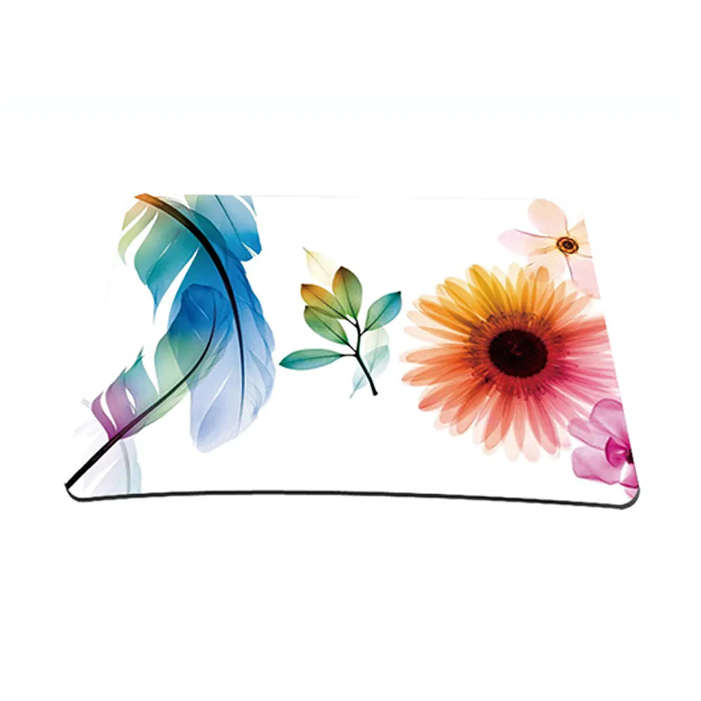 Notebook / Netbook Sleeve Carrying Case w/ Handle & Adjustable Shoulder Strap & Matching Skin & Mouse Pad – Daisy Flower Leaves Floral