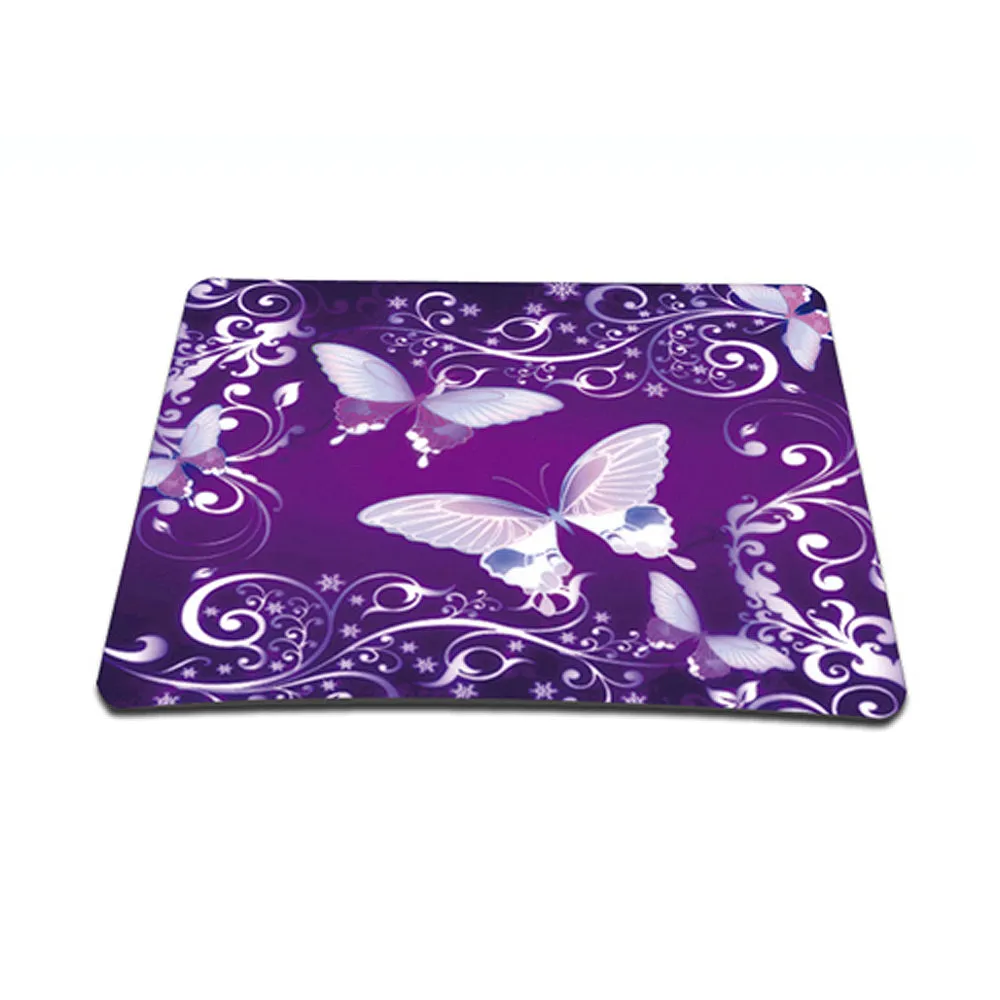 Notebook / Netbook Sleeve Carrying Case w/ Handle & Adjustable Shoulder Strap & Matching Skin & Mouse Pad – Purple Butterfly