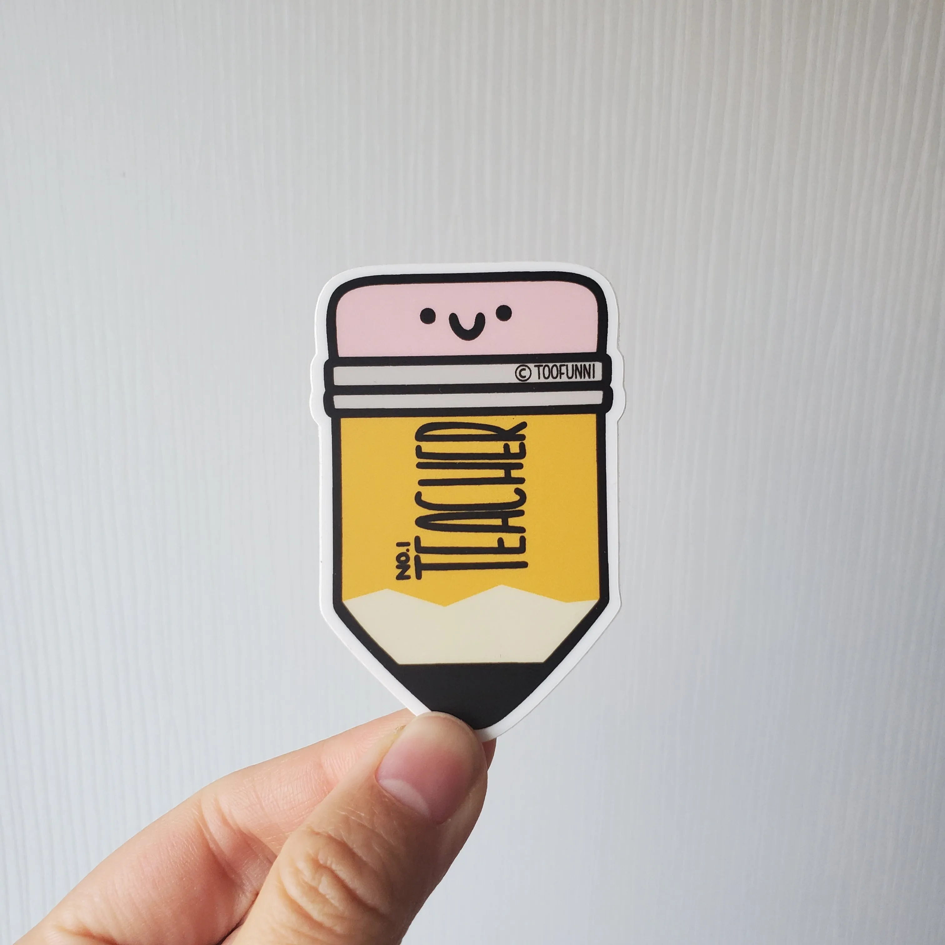 PENCIL #1 TEACHER - Vinyl Sticker