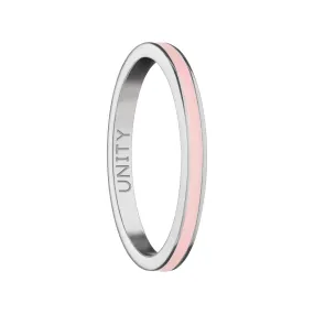 Pink "Unity" Poesy Stackable Ring