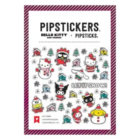 Pipsticks   Hello Kitty Let It Snow Holiday Sticker Sheet