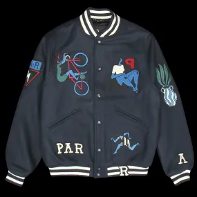 Run Sit & Bike Varsity Jacket