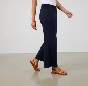 Threshold Wide Leg Pants Petite Fit - Maritime Blue