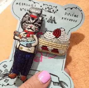 TM - MBC1831 Brooch Chef Cat